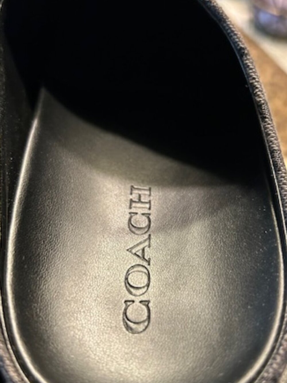 Coach Black/Charcoal COH Link Mule In Signature Jacquard - Picture 4 of 12